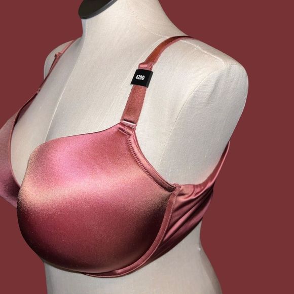 NWT Plus Size Torrid T Shirt 360 Bra Lace Rose Blush Size 42DD - Picture 2 of 4